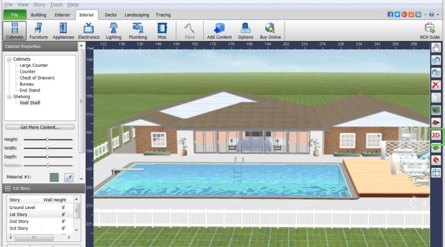 casa modelada en 3d con el software DreamPlan