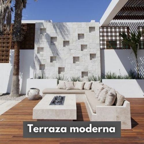 terraza moderna decorada