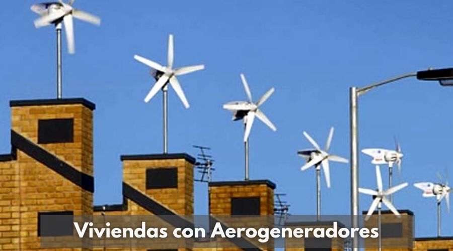 casas sostenibles edificadas con aerogeneradores
