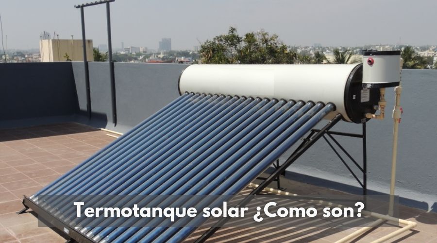 termotanque solar instalado en terraza