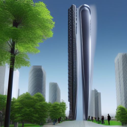 ejemplo 5, fachada de rascacielos diseñado por inteligencia artificial